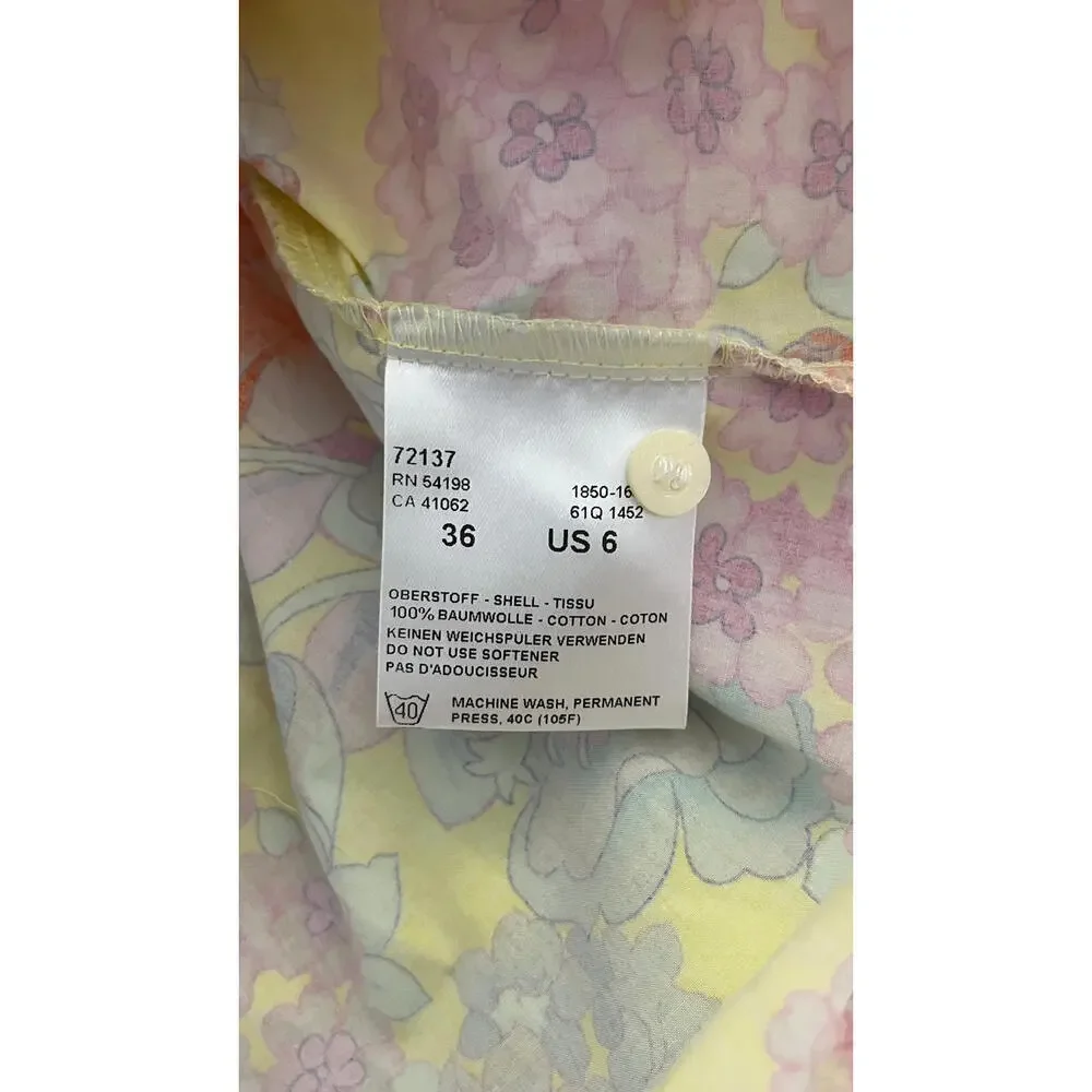 Bogner Women's floral Print Shirt Blouse Button- up blouse 6 36 - Picture 8 of 8